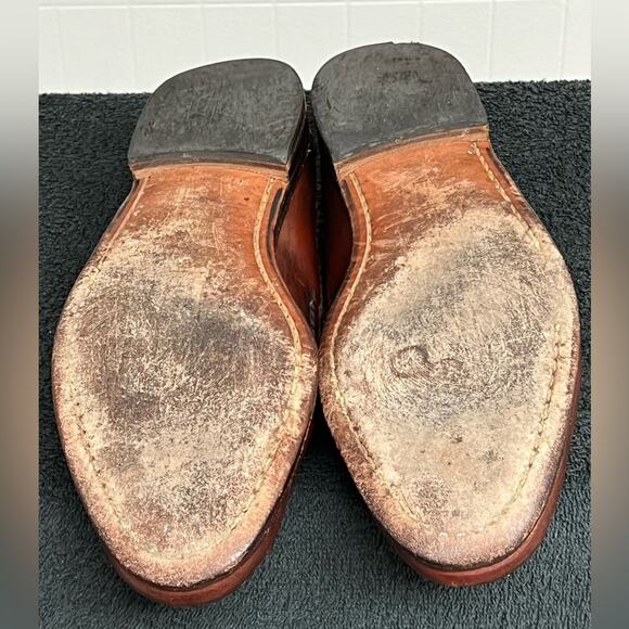 Allen Edmonds "Colfax” Chili Leather Tassel Kiltie Loafers SIZE 9.5 B MADE USA - Picture 8 of 9